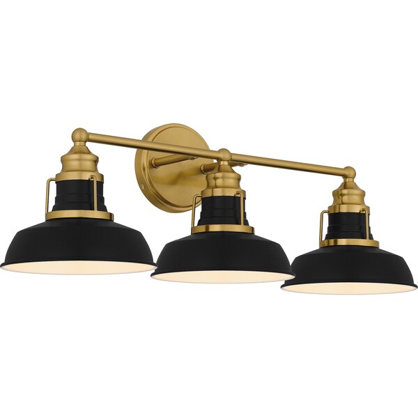 Quoizel Huxley Bath 3 Lights Aged Brass HUX8625AB - main